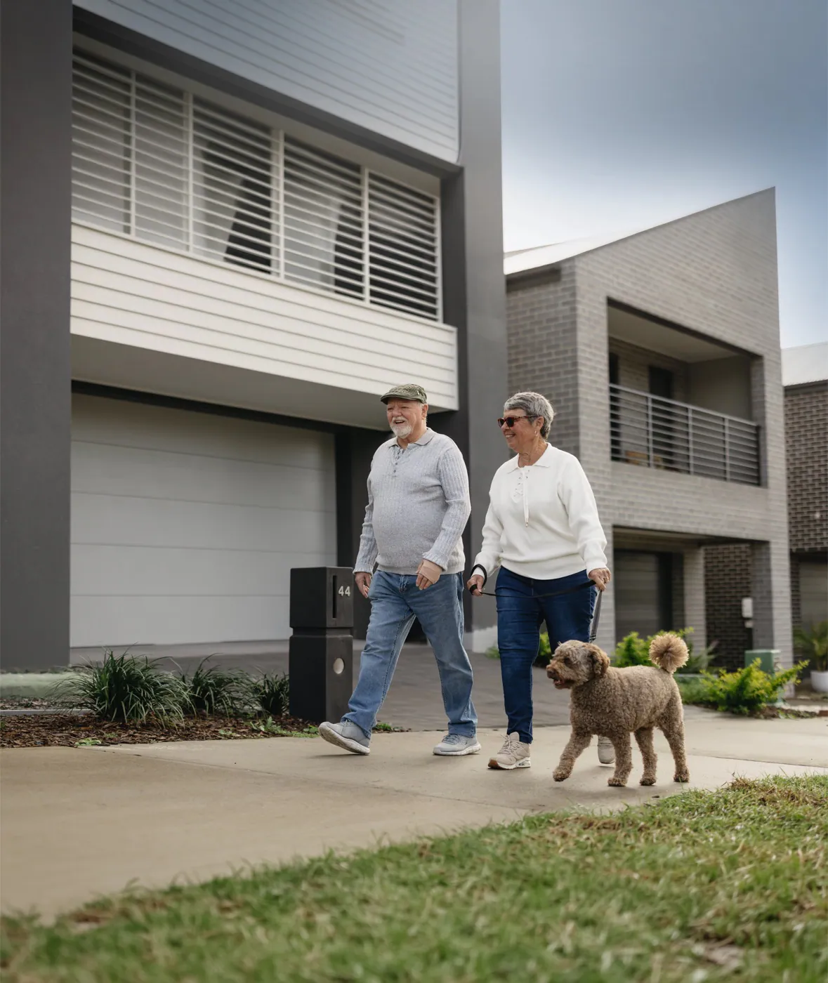 Residents walking through Urban Series